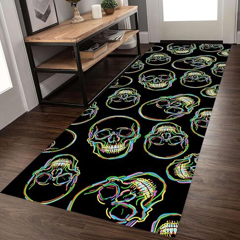 Sun and Moon Runner Rug, 2x6ft, Boho Moon Phase Celestial Night Sky Witchcraft Sun Moon Gothic Area Rugs, Lightweight Easy-Washing Meditation Floor Mat for Hallway Entryway in Saudi Arabia