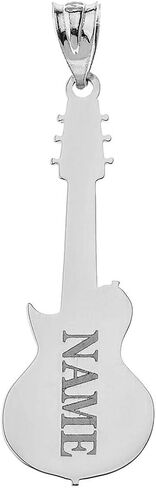 Claddagh Gold Guitar Charms Silver Personalized Musical Instrument Electric Guitar Pendant with Your Name in Kuwait