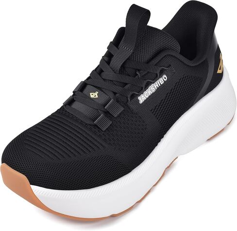 JACKSHIBO Women's Wide Toe Box Running Shoes Slip in Free up Hands Walking Shoes Arch Support Orthopedic Tennis Workout Gym Athletic Fashion Sneakers in Saudi Arabia