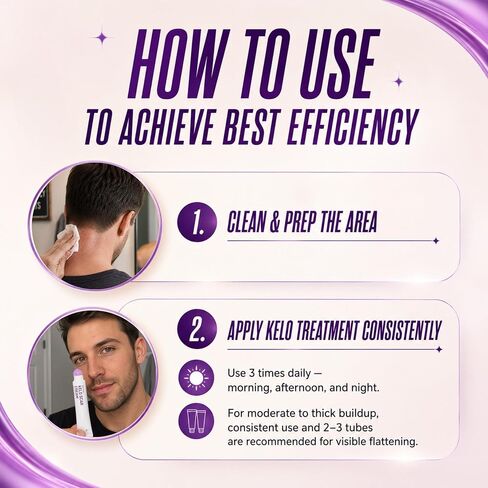 ABERA Kelo Scar Cream – Scar Removal Cream for AKN Bump Treatment, Razor Bump Treatment for Men & Keloid Bump Removal with Purple Onion & Black Reishi in Saudi Arabia