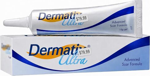 1 Tube (15 Grams) of "Dеr-mаtiх Ultra" Advanced Scar Formula Advanced Silicone Gel for Cosmetic Improvement of Keloids, Surgical, Burn & Hypertrophic Scars. in Kuwait