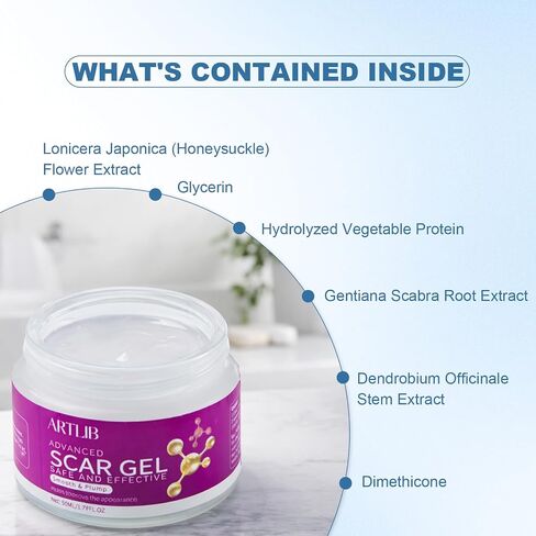Scar Cream,Silicone Scar Gel,Helps Reduce Surgical Scars,Acne,Burn,Keloids Bump,Stretch Marks, Advanced Scar Removal Cream for Old and New Scars(1.69oz) in Saudi Arabia