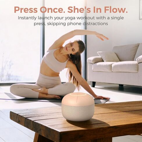 Gianna Sana Flow Sound Machine for Women, Yoga & Meditation Sound Machine with Offline Playlists, One-Touch Playback, No Phone Required, Portable Rechargeable Device for Mindfulness & Daily Practice in Saudi Arabia