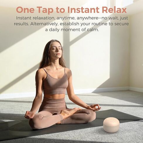 Gianna Sana Flow Sound Machine for Women, Yoga & Meditation Sound Machine with Offline Playlists, One-Touch Playback, No Phone Required, Portable Rechargeable Device for Mindfulness & Daily Practice in Saudi Arabia