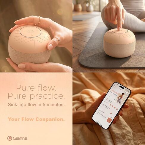 Gianna Sana Flow Sound Machine for Women, Yoga & Meditation Sound Machine with Offline Playlists, One-Touch Playback, No Phone Required, Portable Rechargeable Device for Mindfulness & Daily Practice in Saudi Arabia