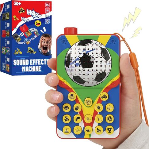 Aooess Sound Effects Machine Toy for Kid: Soccer Portable Fidget Sound Machine with 16 Realistic Sports & Funny Sounds, Noise Maker Prank, Ideal Birthday for Children in Saudi Arabia
