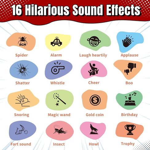 Aooess Sound Effects Machine Toy for Kid: Soccer Portable Fidget Sound Machine with 16 Realistic Sports & Funny Sounds, Noise Maker Prank, Ideal Birthday for Children in Saudi Arabia