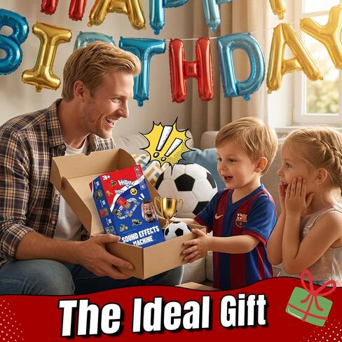 Aooess Sound Effects Machine Toy for Kid: Soccer Portable Fidget Sound Machine with 16 Realistic Sports & Funny Sounds, Noise Maker Prank, Ideal Birthday for Children in Saudi Arabia