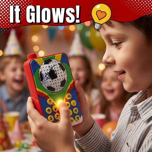 Aooess Sound Effects Machine Toy for Kid: Soccer Portable Fidget Sound Machine with 16 Realistic Sports & Funny Sounds, Noise Maker Prank, Ideal Birthday for Children in Saudi Arabia