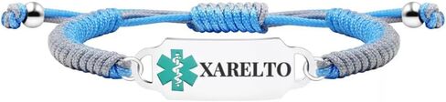 RENYILIN Medical Alert ID Emergency Rescue Bracelet, Hand-Woven, Blue, Adjustable in Saudi Arabia