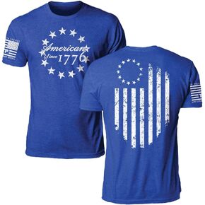 Til Valhalla Project Betsy Ross Graphic Tee, Veteran Owned & Operated, Proudly Printed in The USA in Saudi Arabia