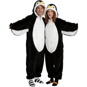 Penguin Costume Adult Onesie Animal Pajamas Cosplay Halloween Christmas in Saudi Arabia