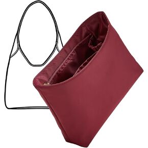 Nylon Brooklyn 28 Bag Insert, Purse Organizer Insert Custom-Fit for Coach Brooklyn 28 Shoulder Bag, Lightweight Waterproof Handbag Shaper Protector with Zipper Pocket Bottle Holders, Maple in Saudi Arabia