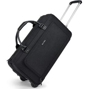 Rolling Garment Bag with Wheels, Carry On Garment Duffle Bag for Travel, Convertible Wheeled Suit Bag for Men, Wrinkle-Free Business Travel Luggage with Shoe Pocket & Retractable Handle in Saudi Arabia
