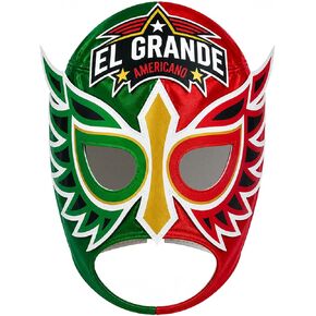 Escobar GRANDE AMERICANO Red & Green Lucha Libre Wrestling Mask Costume Wear, Adult (One Size) in Saudi Arabia