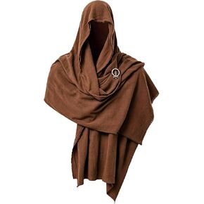 Medieval Dune Costume Shawl, Post Apocalyptic Wrap Dune Head Scarf Rogue Cowl Costume for Viking Shaman Renaissance in Saudi Arabia