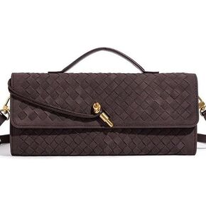 Trendy Woven Evening Clutch Purses Suede bag Women Underarm Shoulder Handbag Vintage Satchels Crossbody Purse in Saudi Arabia