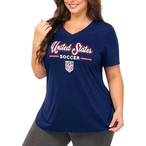US Soccer Pluswomens Script T-Shirt in Saudi Arabia