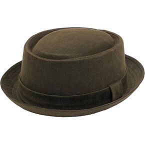 Pork Pie Hat – Classic Flat Crown Short Brim Hat for Men Women, Lightweight Cloth Fedora for Casual Vintage Style in Saudi Arabia