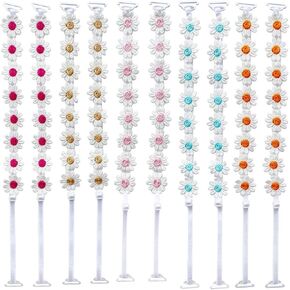 Moly Story Decorative Daisy Flower Bra Straps,Floral Dress Straps for Strapless Bra/Off the Shoulder Dress 5 Pairs/Pack Pink Gold Red Blue Orange in Saudi Arabia
