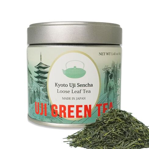 Premium Uji Sencha Green Tea – Authentic Japanese Loose Leaf Tea from Kyoto, 1.41 oz (40g) Tin – Freshly Harvested, Aromatic & Smooth Japanese food in Saudi Arabia