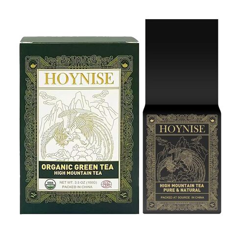HOYNISE - Jasmine Green Tea Loose Leaf - Zero Bitterness - Naturally Fragrant & Smooth - No Artificial Flavorings & Additives - Enjoy Hot or Iced, 100g/3.5oz in Kuwait