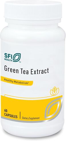 Klaire Labs SFI Health Green Tea Extract - 500 Milligrams Green Tea Leaf Extract, 95% Polyphenol Content 250 Milligrams EGCG (60 Vegetarian Capsules) in Saudi Arabia