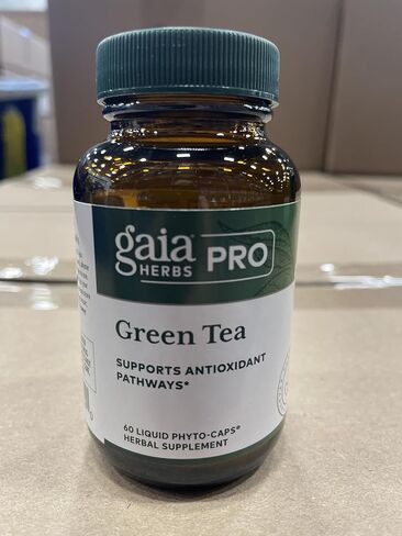 GAIA HERBS PRO Green Tea - Heart Health & Antioxidant Support Supplement* - Health Supplement with Green Tea Leaf Extract - Vegan, Gluten-Free, Soy-Free - 60 Liquid Phyto-Caps (30 Servings) in Saudi Arabia