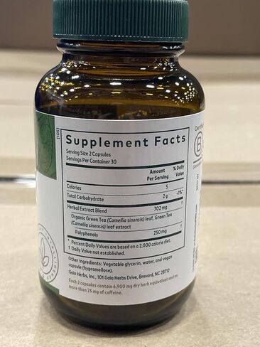 GAIA HERBS PRO Green Tea - Heart Health & Antioxidant Support Supplement* - Health Supplement with Green Tea Leaf Extract - Vegan, Gluten-Free, Soy-Free - 60 Liquid Phyto-Caps (30 Servings) in Saudi Arabia