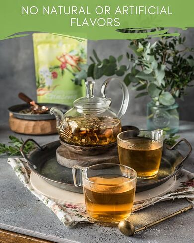 Gardenika Organic Green Loose Leaf Tea with Tulsi, Cloves and Cinnamon – Kosher, No Natural or Artificial Flavors – 4 oz (Ginseng Green) in Kuwait