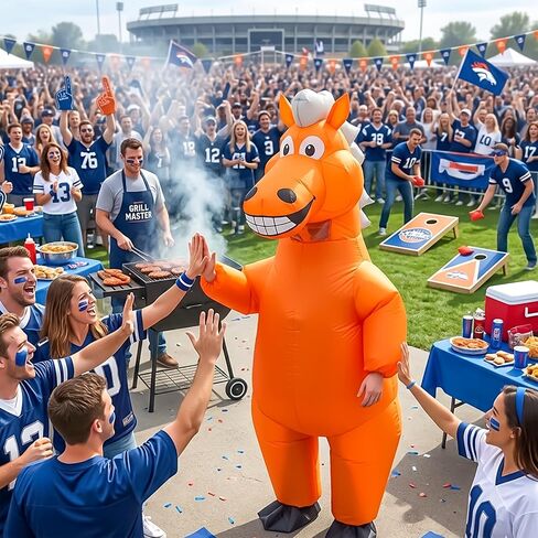 MXoSUM Adult Inflatable Horse Costume Full Body Blow Up Animal Suit for Men Funny Horse Halloween Party Outfit Mascot Cosplay in Saudi Arabia