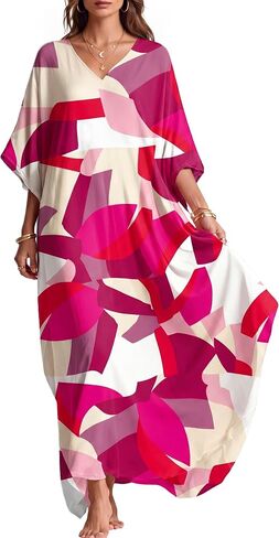 Beach Cover Ups for Women Dress Long Kaftan Roper Moo Moos Nightgown Muumuu Plus Size Mrs Caftan Mumus in Saudi Arabia