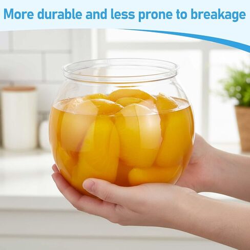 Mini Plastic Fish Bowl, 50 oz Decorative Fish Bowls Unbreakable Plastic Betta Fishes Tank Clear Round Desktop Vases Bowls for Home Decor, Centerpiece Vases, Candy, Party Favors (Style 2) in Saudi Arabia