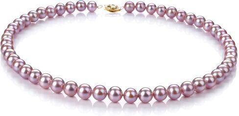 Lavender 7-8mm AA Quality Freshwater Cultured Pearl Necklace for Women in Kuwait