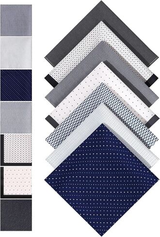 Cotton Handkerchiefs for Men Soft Men's Handkerchiefs Colored Men's Hankies Classic Assorted Plaid Mens Handkerchief in Saudi Arabia