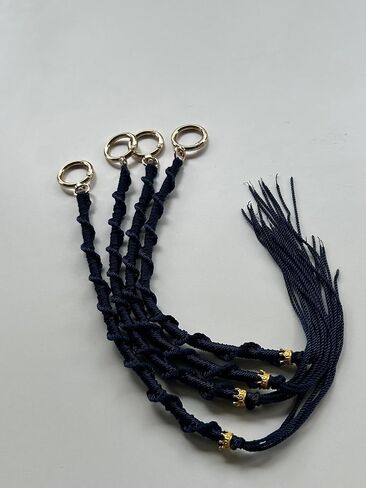 Generic Black Tassels/Tzitzit Knots/Blue and White Fringes/Religious Accessories/Traditional Garments/Handcrafted Israel Fringe/Hebrew Man's Appeal/Wool Tzitzit/Torah Attire in Saudi Arabia