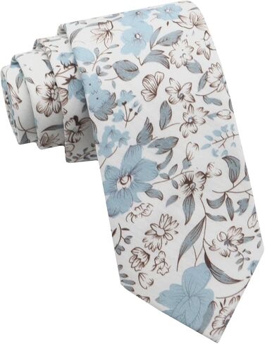 Floral Cotton Boys Tie, 2.36" Self-Tied Skinny Ties Girls Boys' Necktie for School Uniform Wedding Graduation Daily in Kuwait