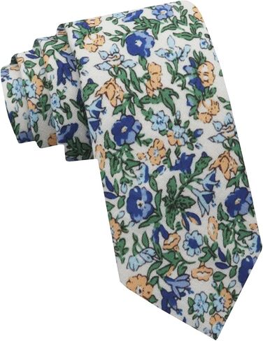 Floral Cotton Boys Tie, 2.36" Self-Tied Skinny Ties Girls Boys' Necktie for School Uniform Wedding Graduation Daily in Kuwait