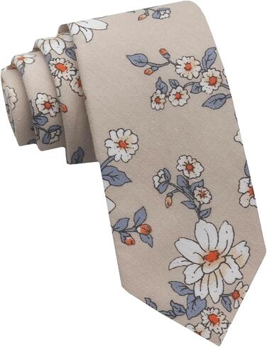 Floral Cotton Boys Tie, 2.36" Self-Tied Skinny Ties Girls Boys' Necktie for School Uniform Wedding Graduation Daily in Kuwait