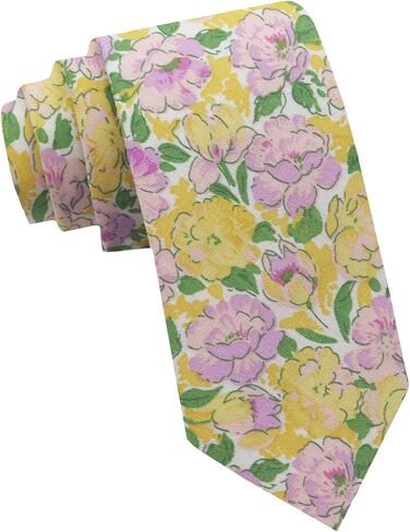 Floral Cotton Boys Tie, 2.36" Self-Tied Skinny Ties Girls Boys' Necktie for School Uniform Wedding Graduation Daily in Kuwait