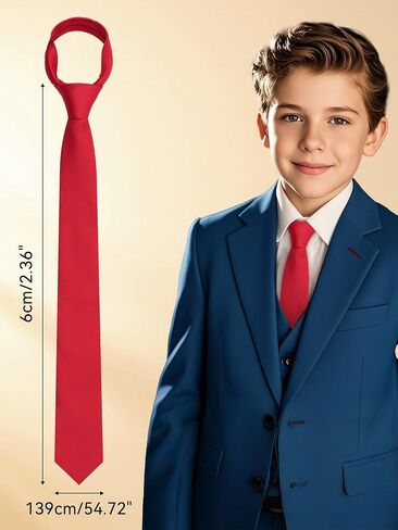 Mantieqingway Boys Tie Black Ties for Boy Solod Color Self Tie Kid Ties for School Wedding Graduation in Kuwait