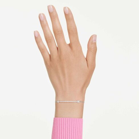 Swarovski Idyllia bracelet, Mixed cuts, Arrow, White, Rhodium plated in Saudi Arabia