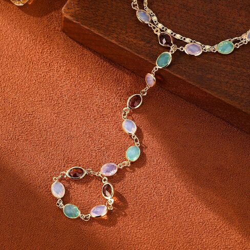 Dainty Gold Hand Chain Bracelets for Women Waterproof,14K Gold Plated Ring Bracelet Hand Chain Set, Adjustable Non Tarnish Hand Chain Stackable Cubic Zirconia Bracelet Summer Fashion Jewelry Gifts in Saudi Arabia