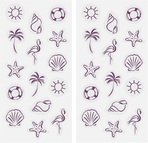 Barrière Burn Notice UV Sensitive Stickers - 30 Count | UV Detection Stickers, SPF Sunscreen Reapply Reminder, Sun-Activated Patches for Beach, Pool, Travel & Outdoor Play, Water-Resistant in Kuwait