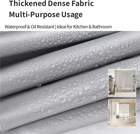 Thick Silver Blackout Curtain Liner, Water Resistant Curtain，Thermal Insulated Window Shade Drapery Panel, Heavy Duty Blackout Fabric Curtain for Bedroom Living Room(Hook+Loop Top Style,L66"хW66") in Saudi Arabia