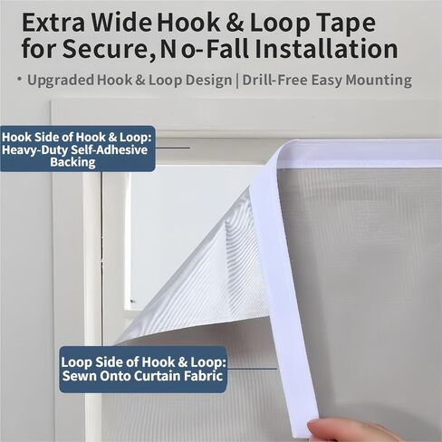 Thick Silver Blackout Curtain Liner, Water Resistant Curtain，Thermal Insulated Window Shade Drapery Panel, Heavy Duty Blackout Fabric Curtain for Bedroom Living Room(Hook+Loop Top Style,L55"хW55") in Saudi Arabia