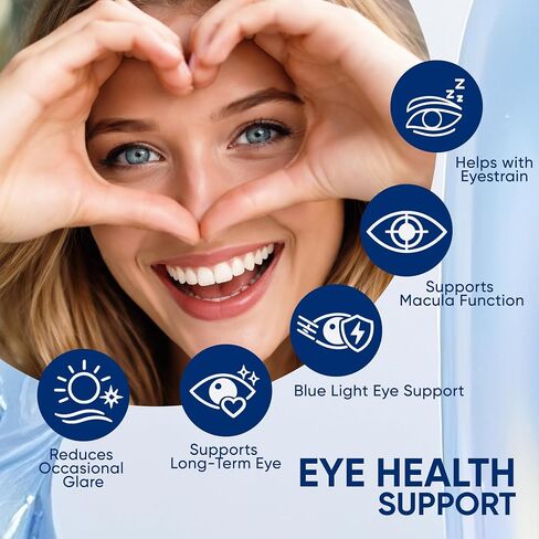 15 in 1 Advanced Eye Formula, Neurobella Eye Vitamin and Mineral Supplement for Adults & Seniors, with Lutein, Astaxanthin, Vitamin C/E, Bilberry, Promotes Eye Health, Reduces Dryness, 60 Capsules in Saudi Arabia