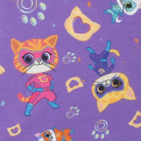 Disney Pajamas, SuperKitties Girls Pajamas, Short Sleeve Pajama Set, Adorable Girls Pjs 5 in Kuwait