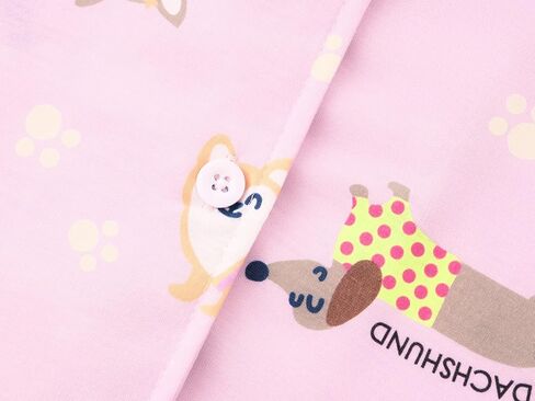 Topgal Girls Summer Pajamas - Coat Style Cute Graphic Prints Button Up Lapel Short Sleeves Kid's 2-Piece PJS Size 6-18 in Saudi Arabia