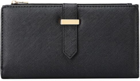 Unisex Genuine Leather RFID Blocking Long Travel Passport Holder Multi-Functional Document Organizer (Brown) in Kuwait